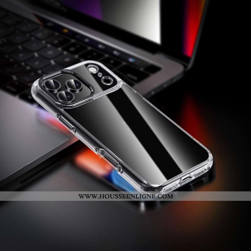 Coque pour iPhone 17 Pro Max Transparente Cadre Objectif Métallique IPAKY