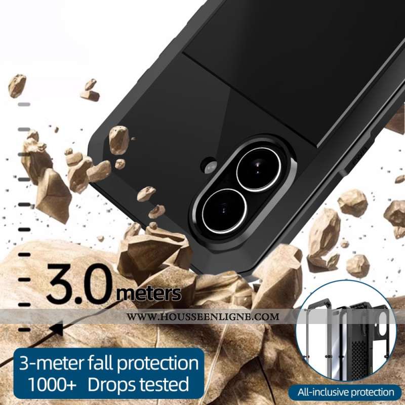 Coque pour iPhone 17 avec Protecteur d'Écran en Verre Trempé