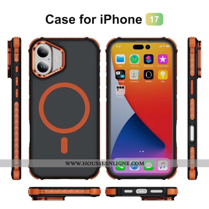 Coque pour iPhone 17 avec Support pour Objectif Compatible MagSafe