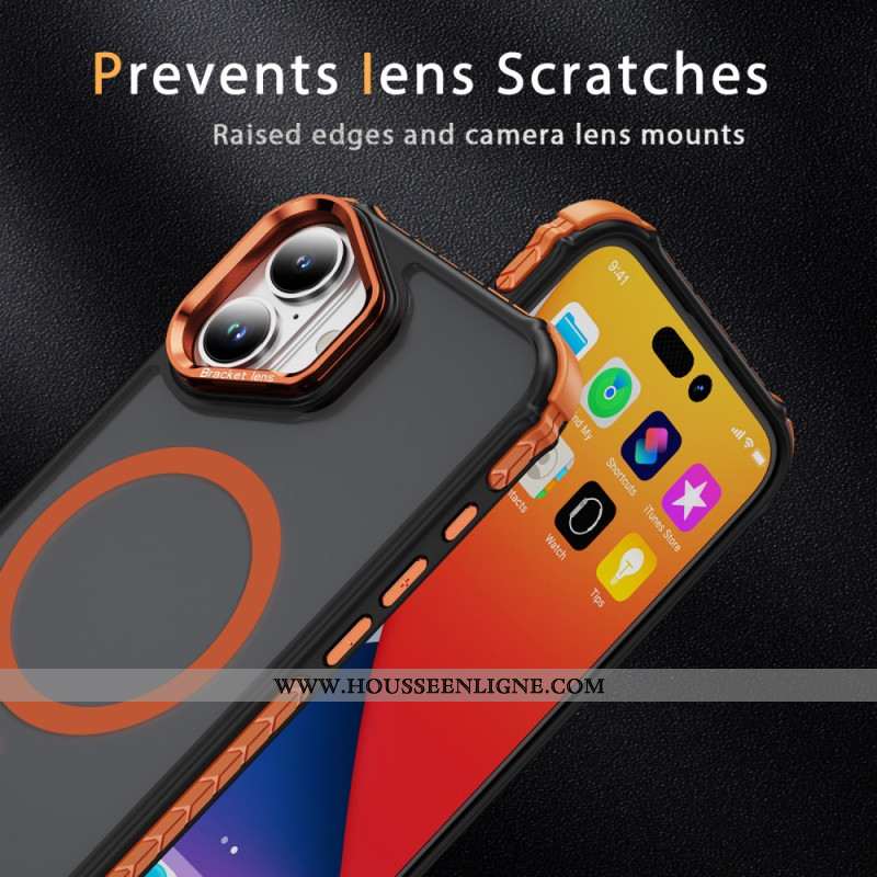 Coque pour iPhone 17 avec Support pour Objectif Compatible MagSafe