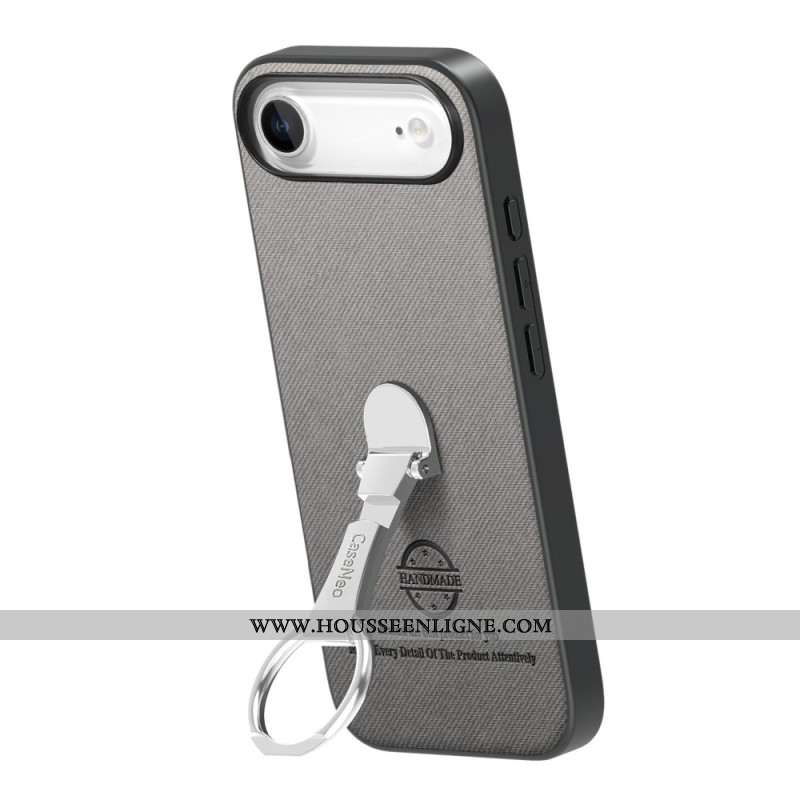 Coque pour iPhone Air avec support pliable et texture twill