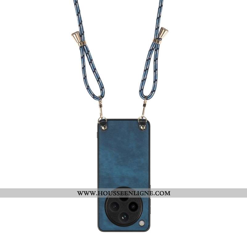 Coque à Cordon Oppo Find X8 Pro Simili Cuir