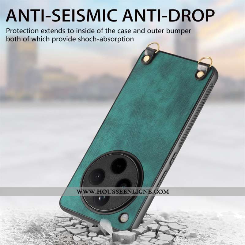 Coque à Cordon Oppo Find X8 Pro Simili Cuir