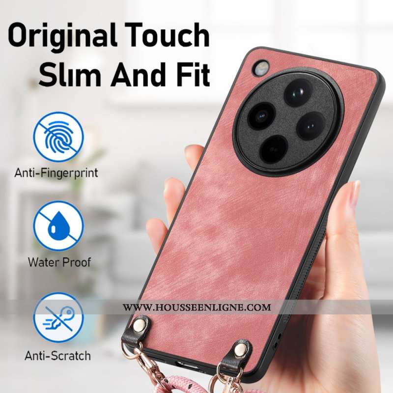 Coque à Cordon Oppo Find X8 Pro Simili Cuir