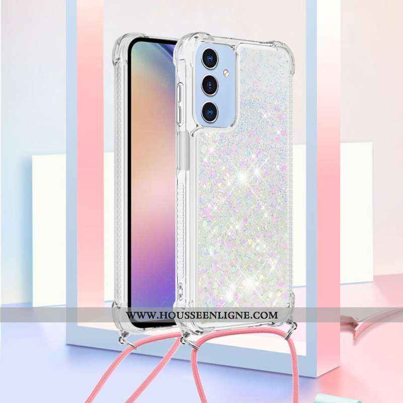 Coque à Cordon Samsung Galaxy A17 4G / 5G Paillettes