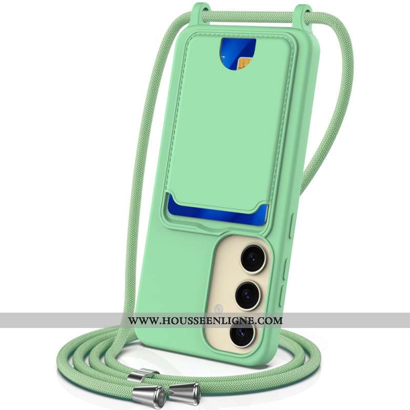 Coque à Cordon Samsung Galaxy S25 5G Silicone Liquide