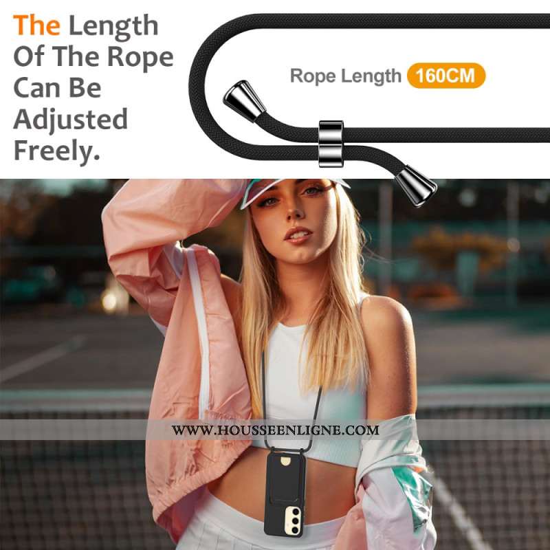 Coque à Cordon Samsung Galaxy S25 5G Silicone Liquide