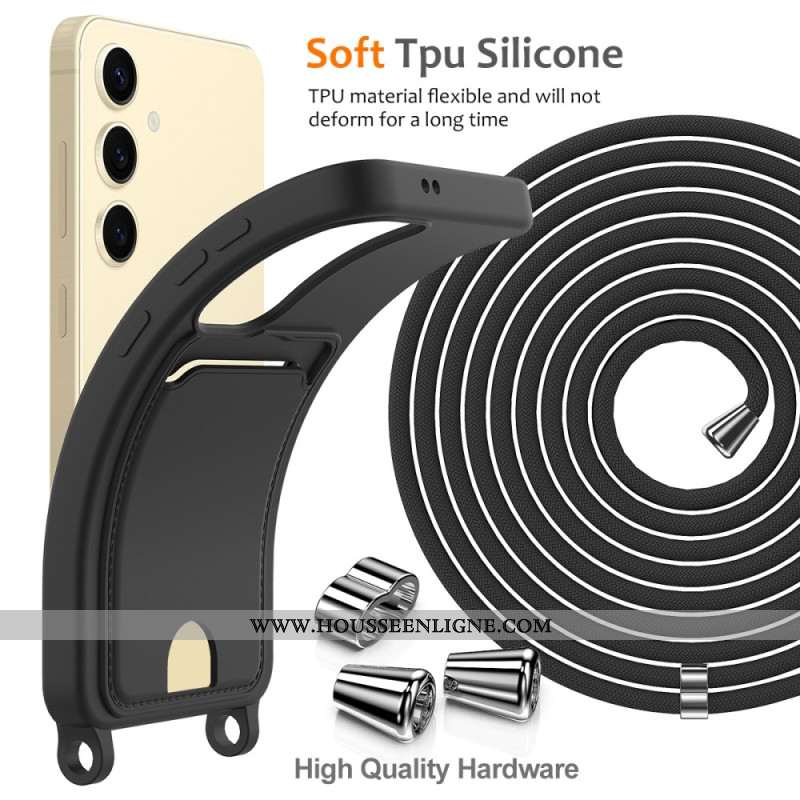 Coque à Cordon Samsung Galaxy S25 5G Silicone Liquide