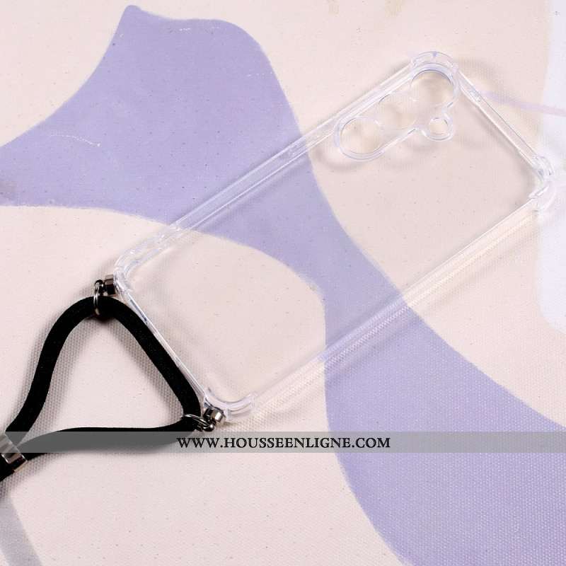 Coque à Cordon Samsung Galaxy S25 5G Transparente