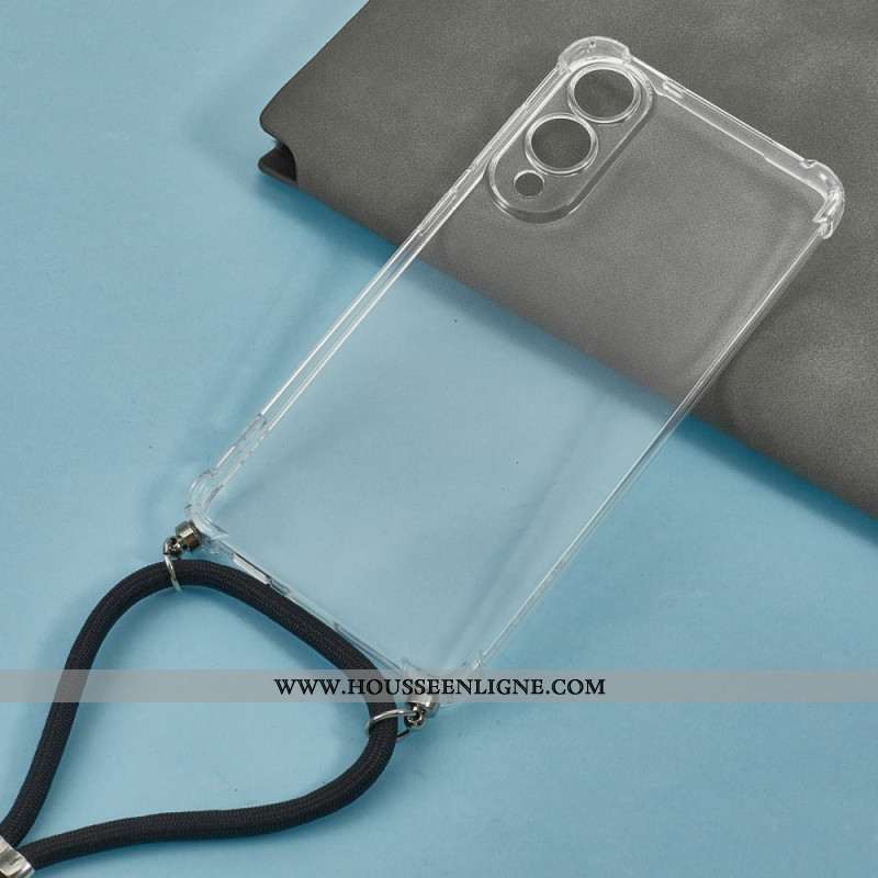 Coque à Cordon Samsung Galaxy S25 Edge Transparente