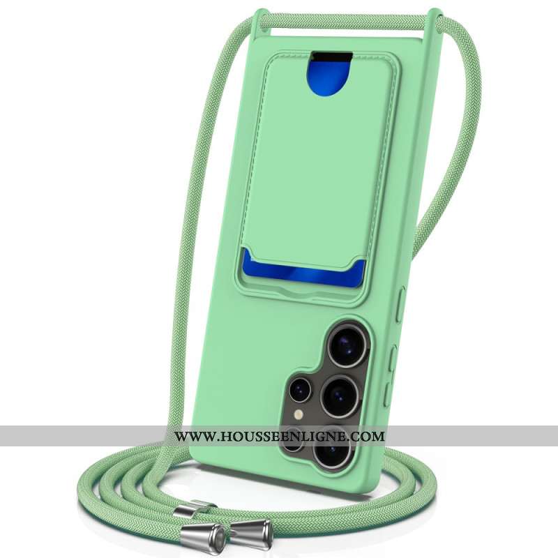 Coque à Cordon Samsung Galaxy S25 Ultra 5G Porte-Cartes