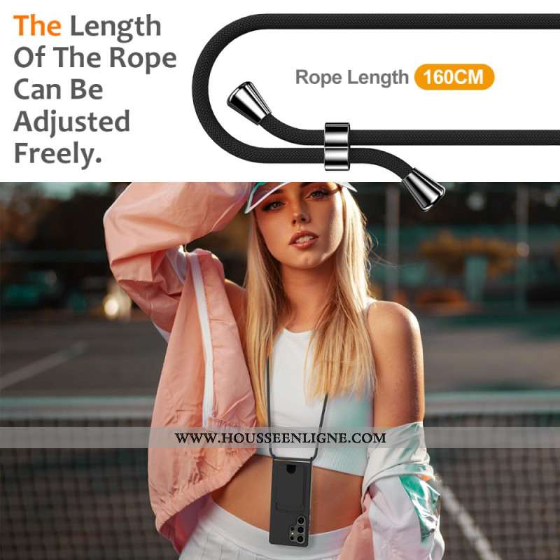 Coque à Cordon Samsung Galaxy S25 Ultra 5G Porte-Cartes