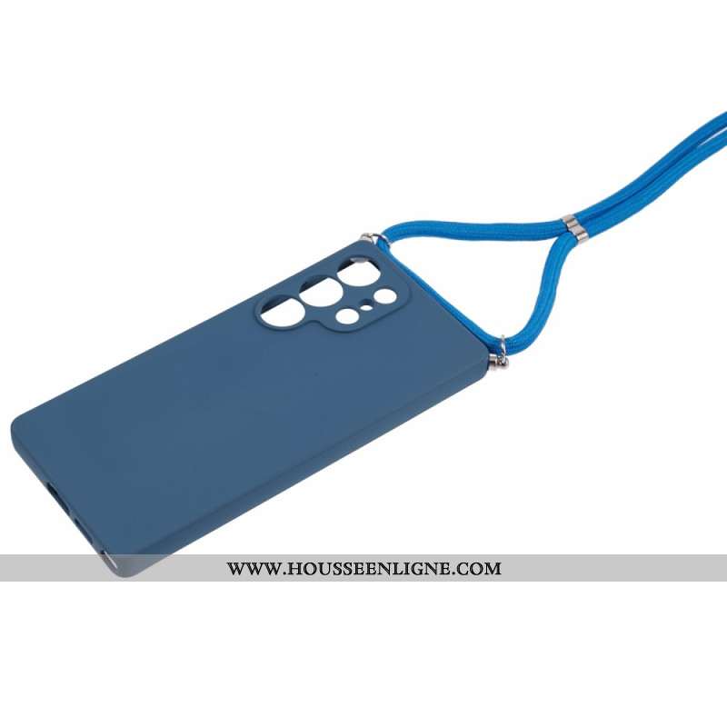Coque à Cordon Samsung Galaxy S25 Ultra 5G Surface Caoutchoutée