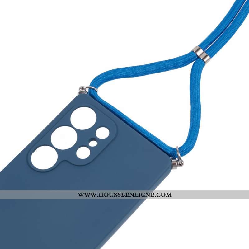 Coque à Cordon Samsung Galaxy S25 Ultra 5G Surface Caoutchoutée