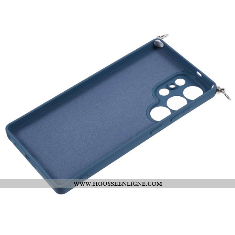 Coque à Cordon Samsung Galaxy S25 Ultra 5G Surface Caoutchoutée