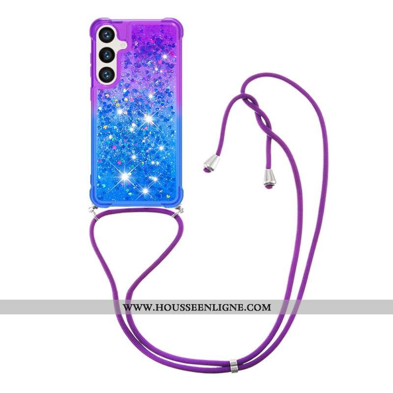 Coque à Cordon Samsung Galaxy S26 Gradient Paillettes