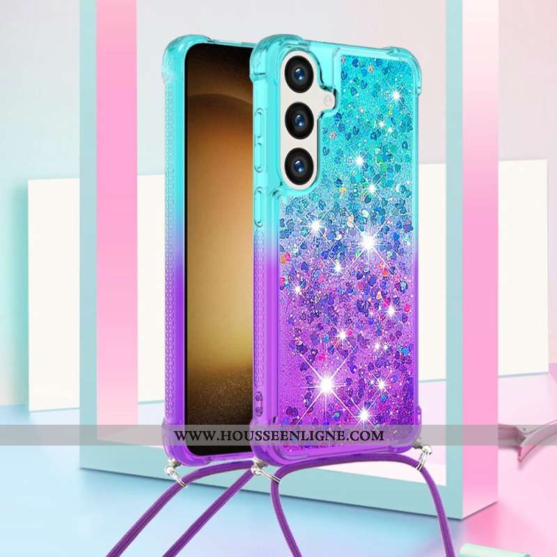 Coque à Cordon Samsung Galaxy S26 Gradient Paillettes