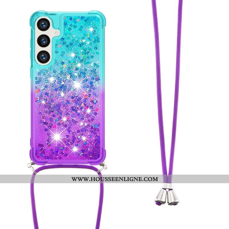 Coque à Cordon Samsung Galaxy S26 Gradient Paillettes
