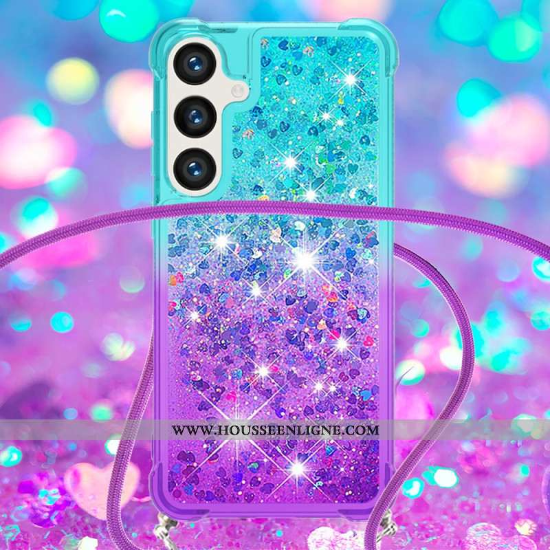 Coque à Cordon Samsung Galaxy S26 Gradient Paillettes