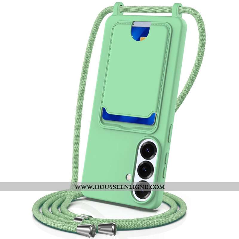 Coque à Cordon Samsung Galaxy S26 Plus Porte-Carte et Lanière