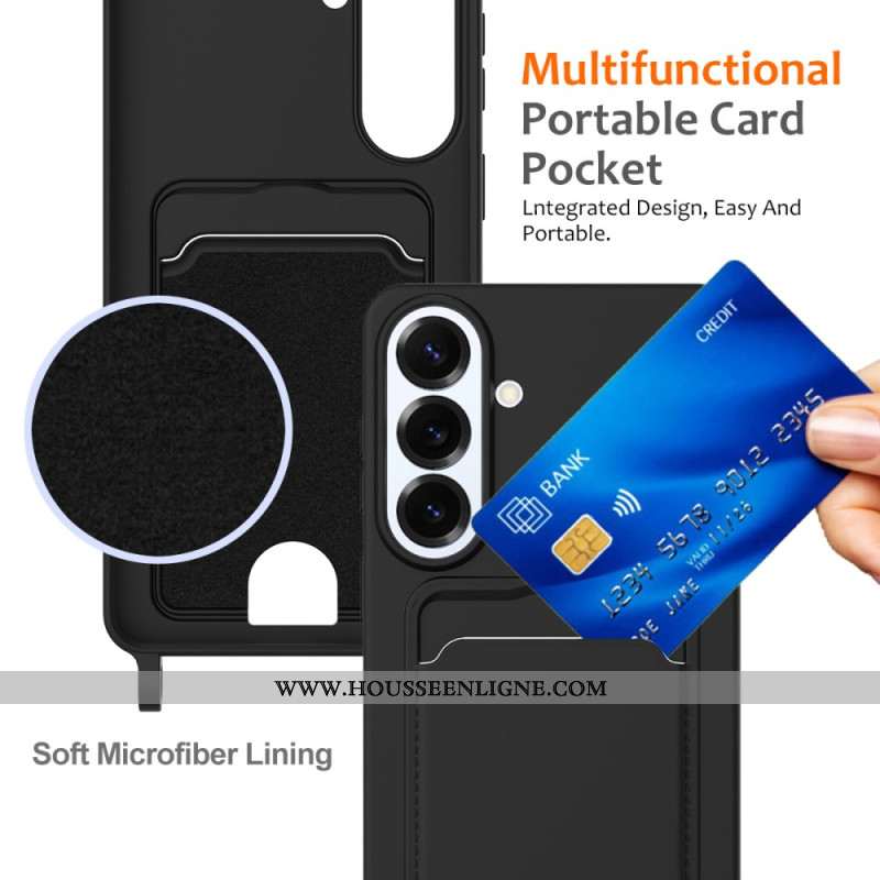 Coque à Cordon Samsung Galaxy S26 Plus Porte-Carte et Lanière