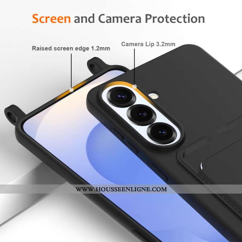 Coque à Cordon Samsung Galaxy S26 Plus Porte-Carte et Lanière