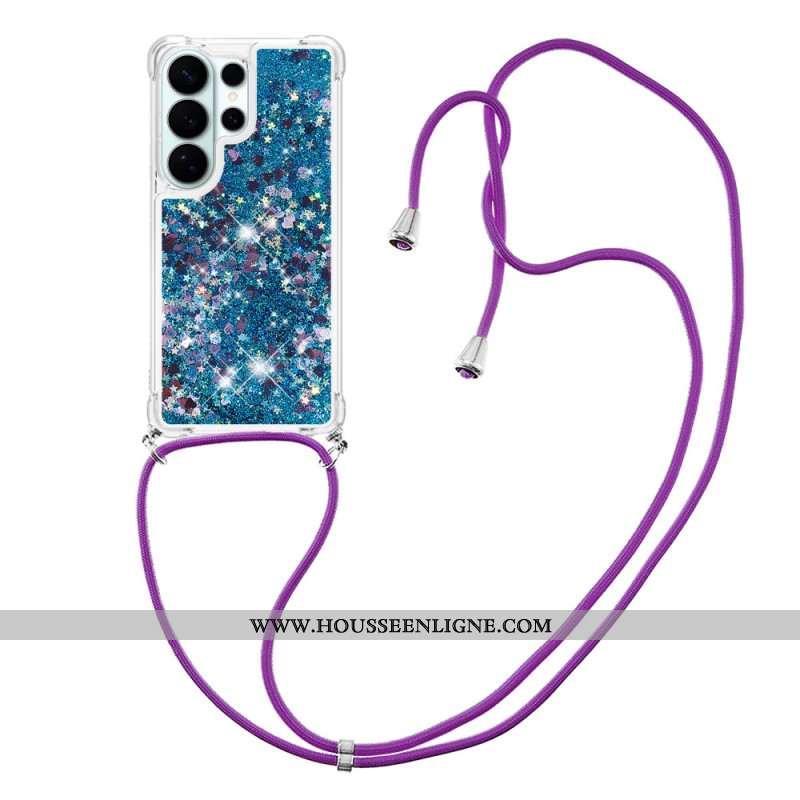 Coque à Cordon Samsung Galaxy S26 Ultra Paillettes