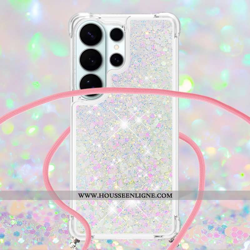 Coque à Cordon Samsung Galaxy S26 Ultra Paillettes