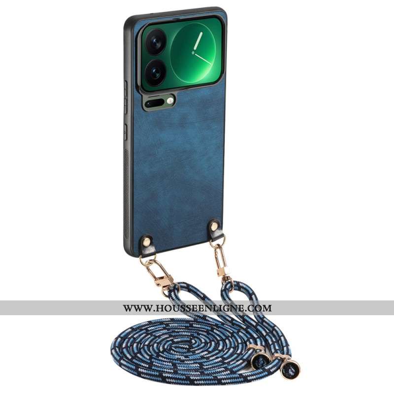 Coque à Cordon Xiaomi 17 Pro Effet Daim