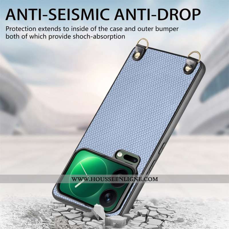 Coque à Cordon Xiaomi 17 Pro Simili Cuir