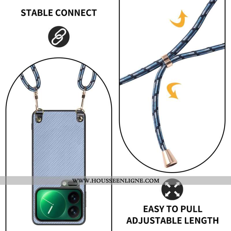 Coque à Cordon Xiaomi 17 Pro Simili Cuir