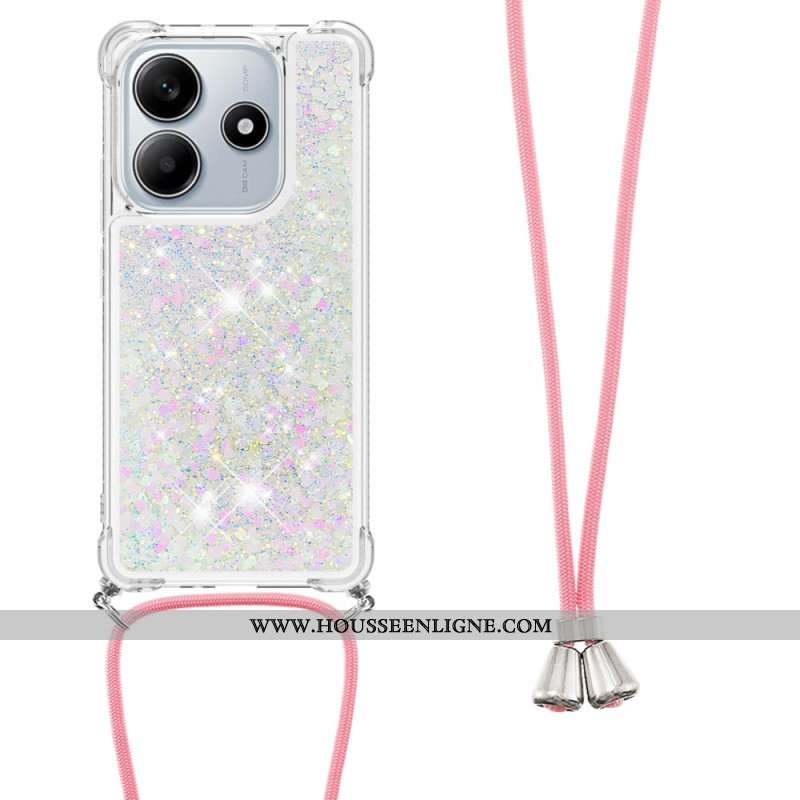 Coque à Cordon Xiaomi Redmi Note 14 4G Paillettes