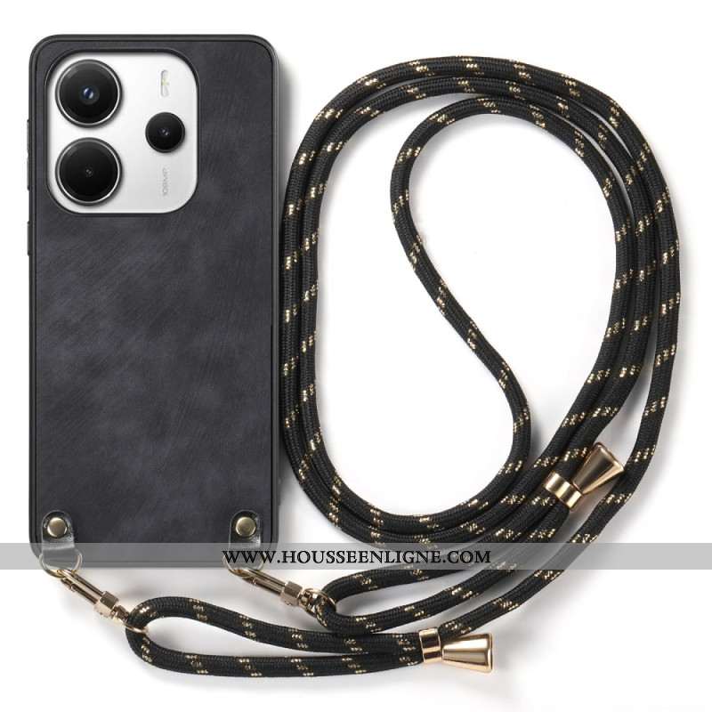Coque à Cordon Xiaomi Redmi Note 14 5G Effet Daim