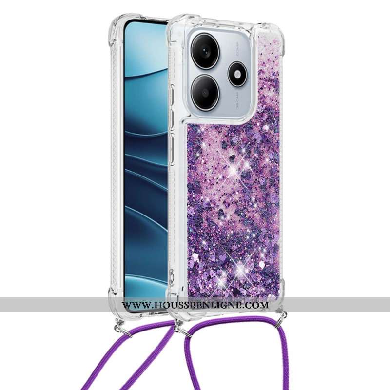 Coque à Cordon Xiaomi Redmi Note 14 5G Paillettes