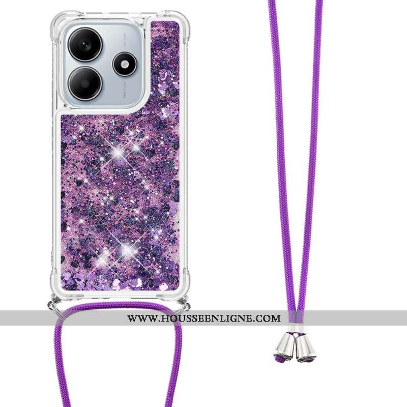 Coque à Cordon Xiaomi Redmi Note 14 5G Paillettes