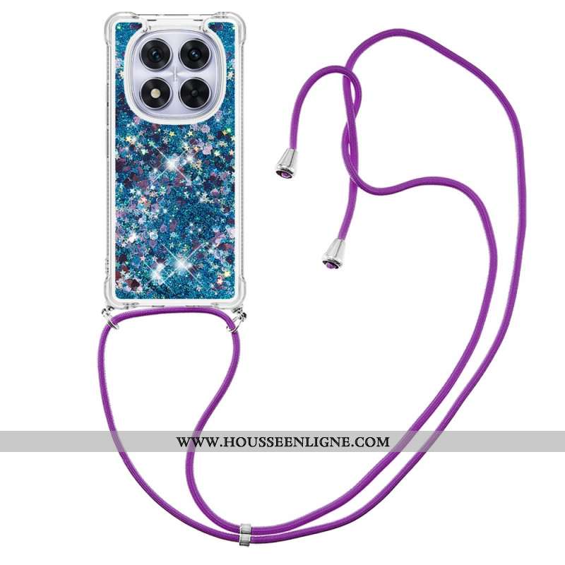 Coque à Cordon Xiaomi Redmi Note 14 Pro 5G / Poco X7 5G Paillettes