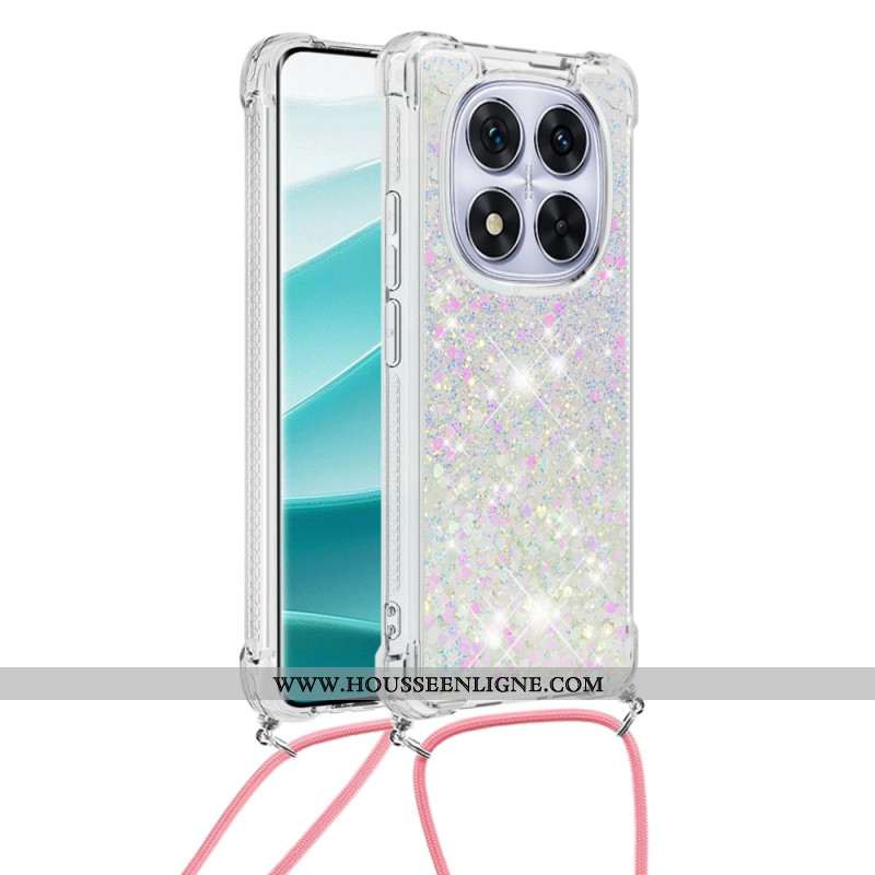 Coque à Cordon Xiaomi Redmi Note 14 Pro 5G / Poco X7 5G Paillettes