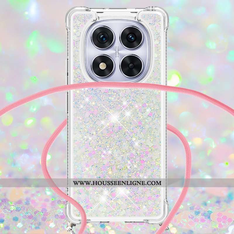 Coque à Cordon Xiaomi Redmi Note 14 Pro 5G / Poco X7 5G Paillettes