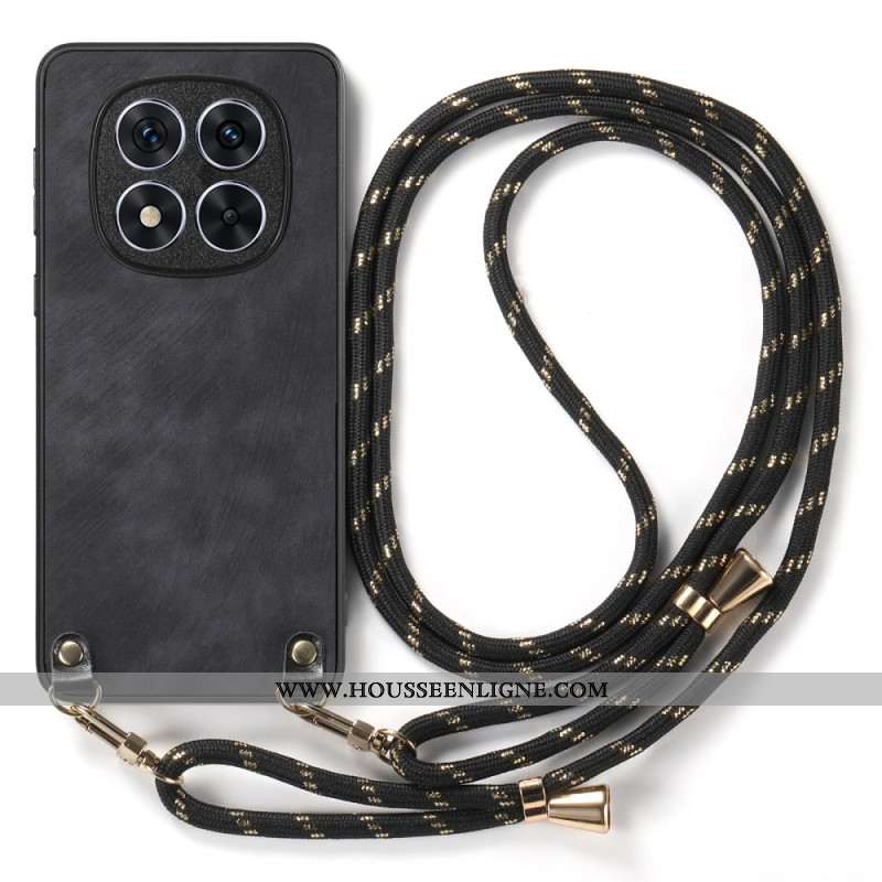 Coque à Cordon Xiaomi Redmi Note 14 Pro 5G / Poco X7 Effet Cuir