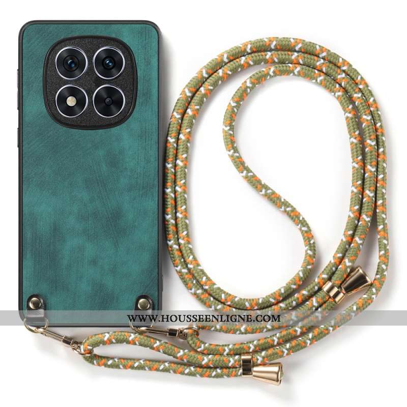 Coque à Cordon Xiaomi Redmi Note 14 ProPlus 5G Effet Cuir