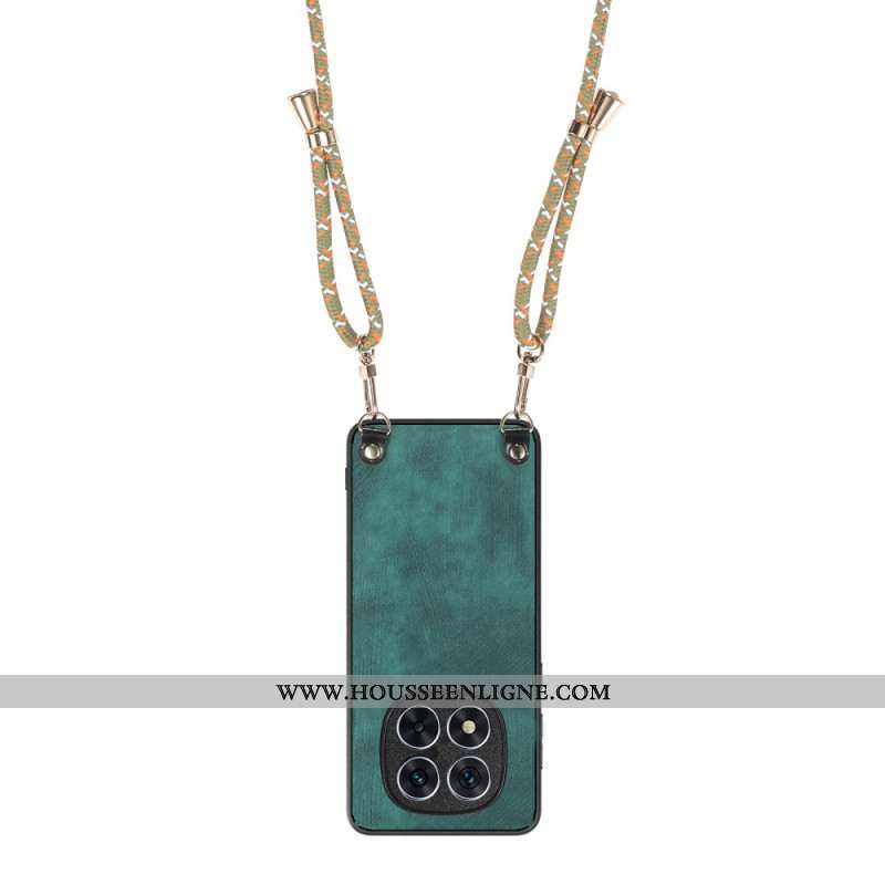 Coque à Cordon Xiaomi Redmi Note 14 ProPlus 5G Effet Cuir