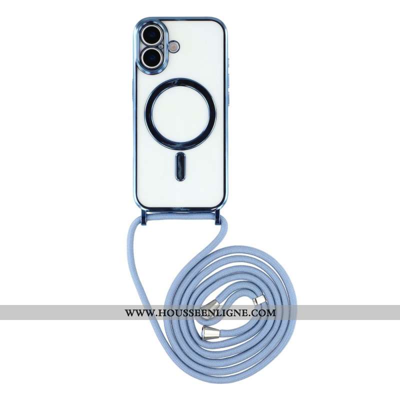 Coque à Cordon iPhone 17 Compatible MagSafe Transparente