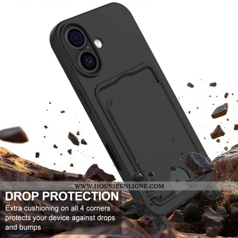 Coque à Cordon iPhone 17 Porte-Carte