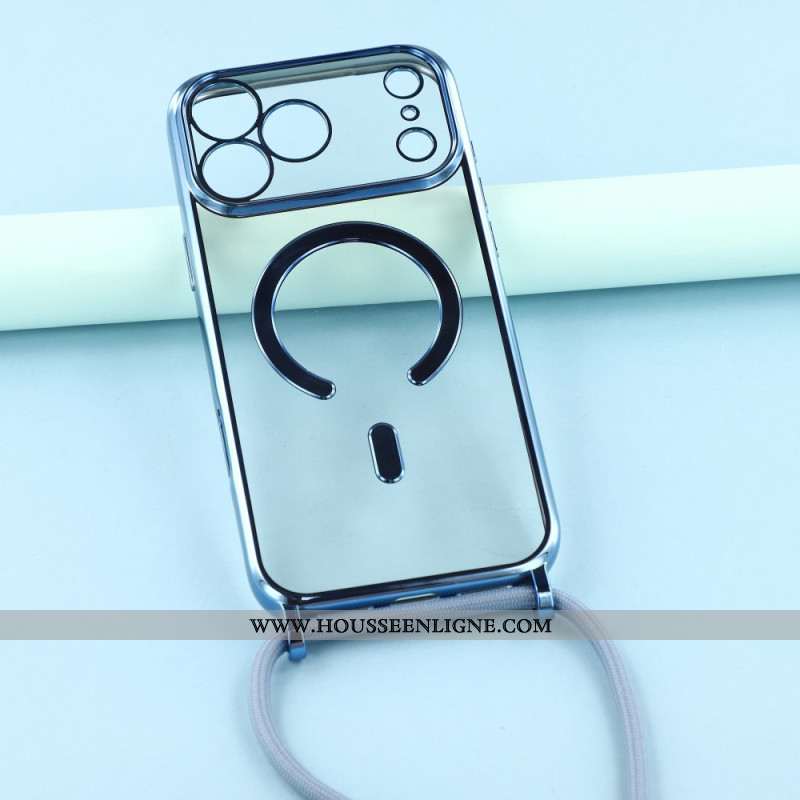 Coque à Cordon iPhone 17 Pro Max MagSafe Transparente