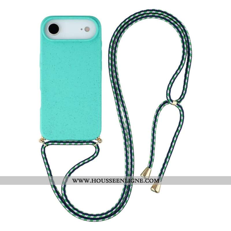 Coque à Cordon iPhone Air Silicone et Paille de Blé