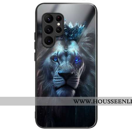 Coque élégante pour Samsung Galaxy S25 Ultra avec motif Lion Couronné