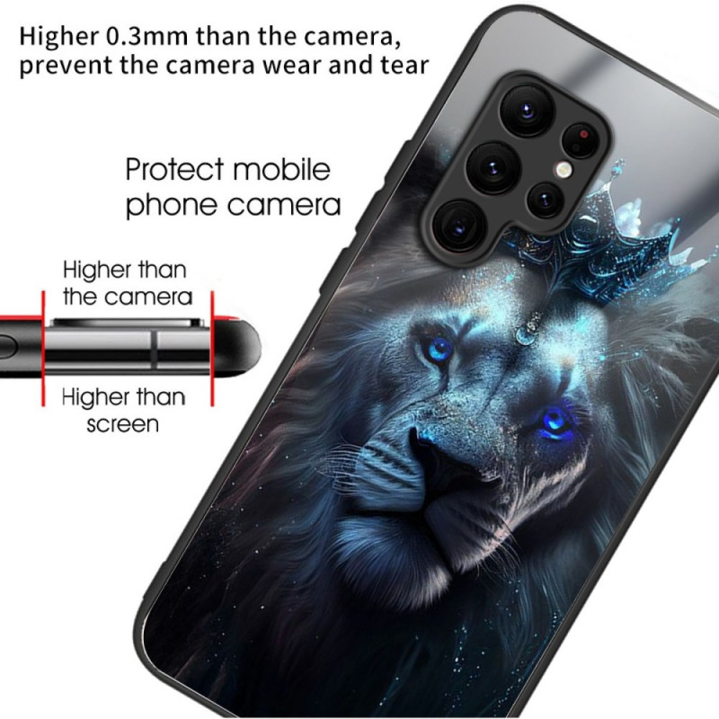 Coque élégante pour Samsung Galaxy S25 Ultra avec motif Lion Couronné