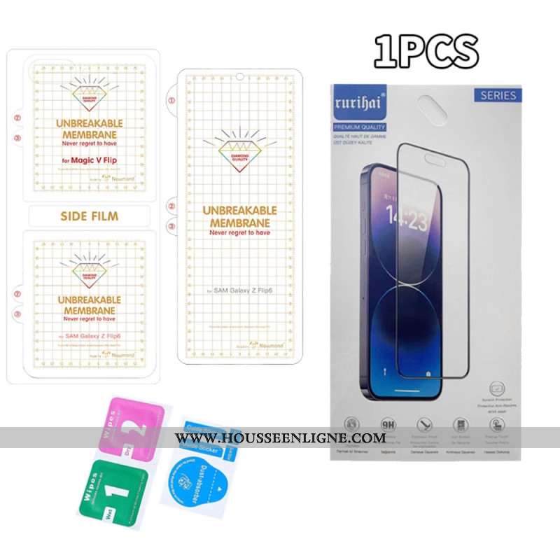 Films de Protection Avant et Arrière pour Samsung Galaxy Z Flip 7 FE / Z Flip 6