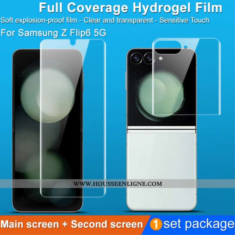 Films de Protection pour Écran Avant et Arrière Samsung Galaxy Z Flip 7 FE / Z Flip 6 IMAK