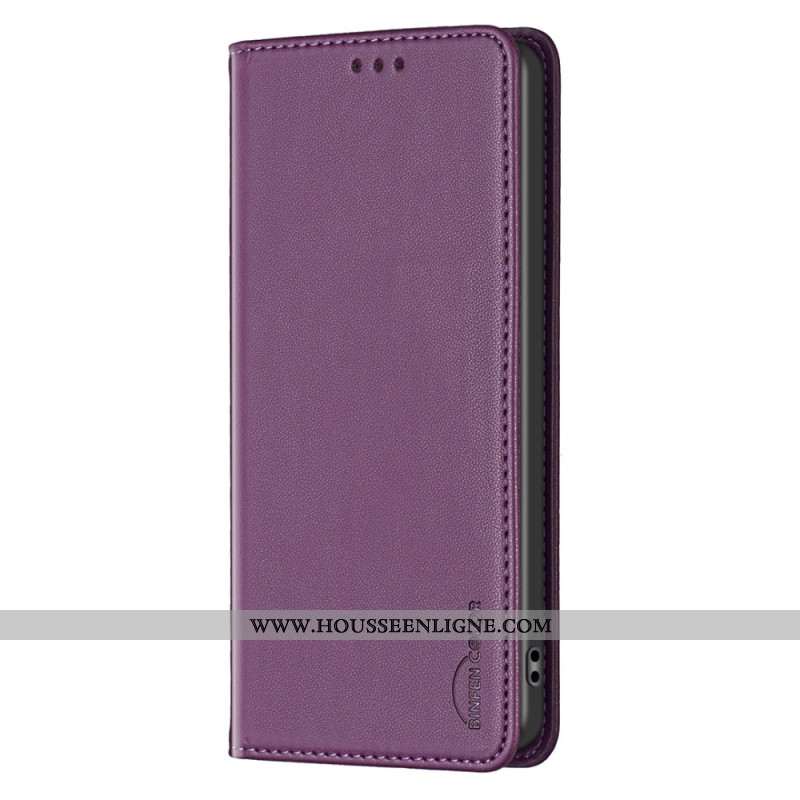 Fip Cover Xiaomi Redmi Note 14 Pro Plus 5G / 14 Pro 5G / Poco X7 Effet Cuir BINFEN COLOR